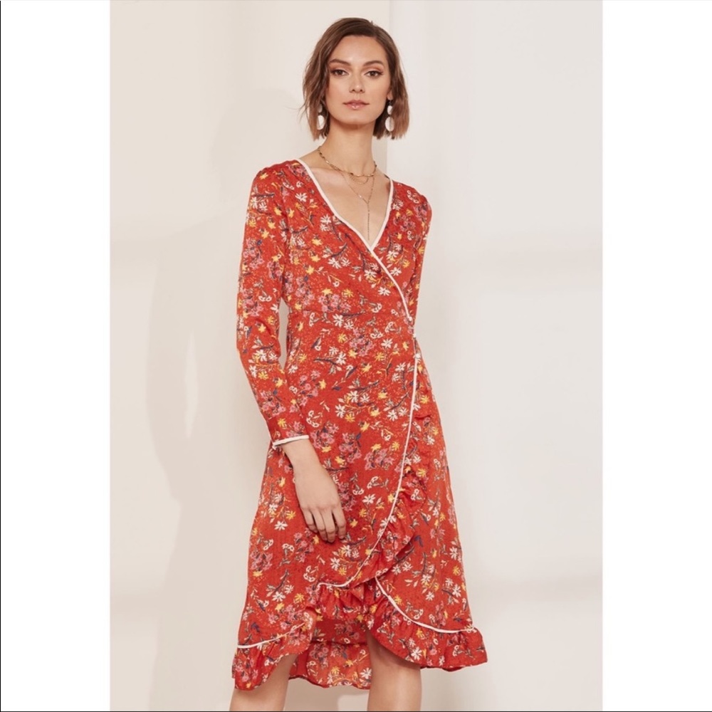 NWOT Free People Covent Garden Midi Wrap
Red Dress